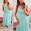 Vestido Liso Aguamarina